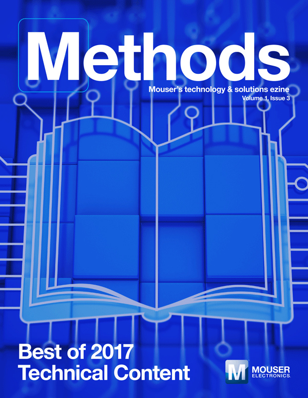Methods cover in blue with a outline of a book made of circuit lines.